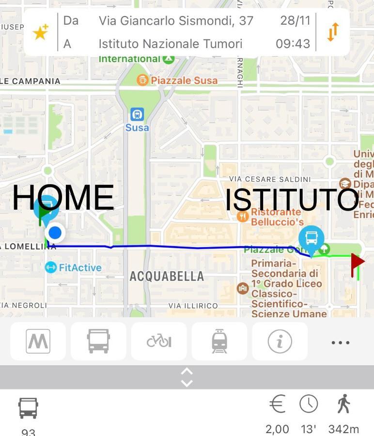 Sismondi Top Apt Milano Exteriör bild